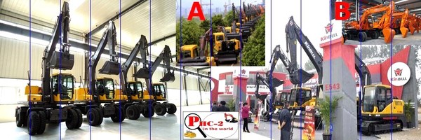 CHONGQING QINNIU:  pelles sur pneus, leader Chinois.